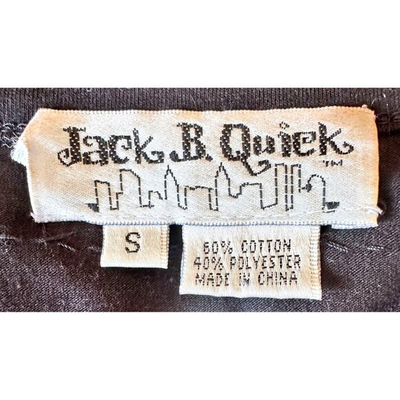 VTG  Jack B Quick Jack O Lantern Top Small  Halloween Black Embellished Applique - Picture 12 of 12